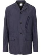 Burberry Crinkled Tailored Jacket - Blue