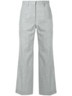 Cityshop Mid-rise Cropped Trousers - Grey