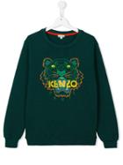 Kenzo Kids 'tiger' Sweatshirt, Boy's, Size: 16 Yrs, Green