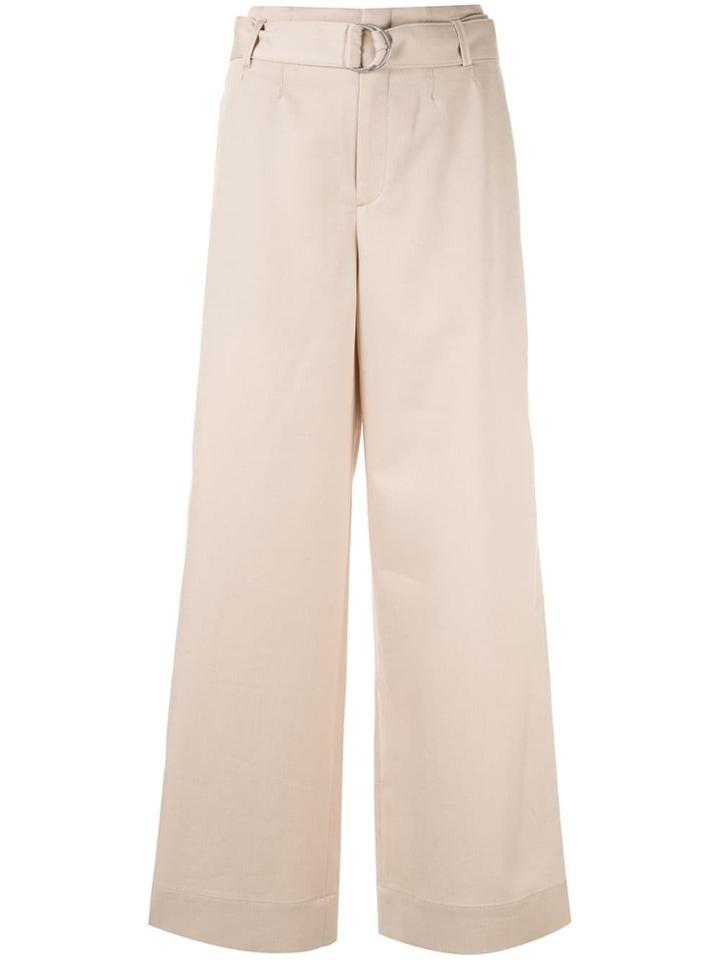 Ballsey Wide-leg Flared Trousers - Neutrals