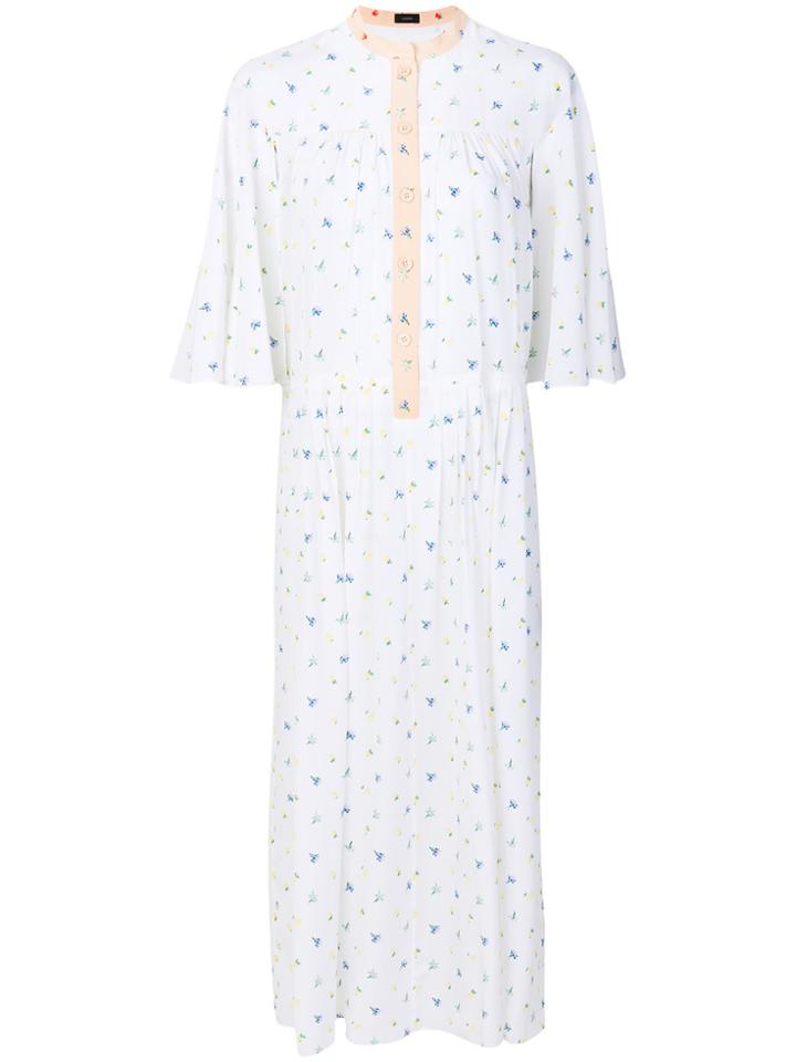 Joseph Micro Floral Dress - Nude & Neutrals