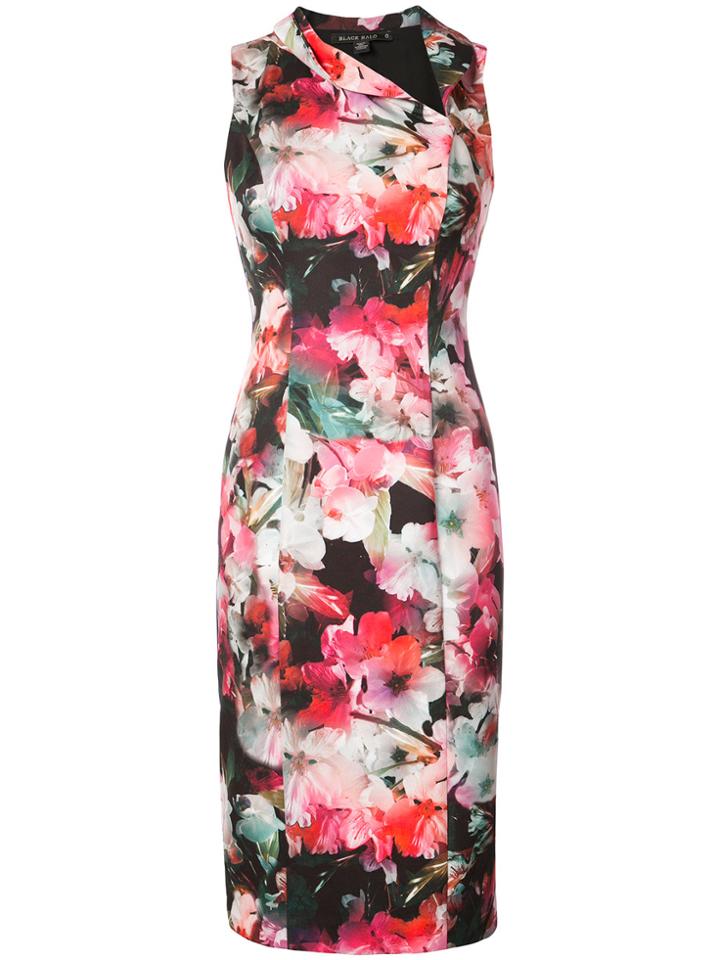 Black Halo Floral Print Dress - Multicolour