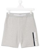 Armani Junior Logo Printed Shorts - Grey