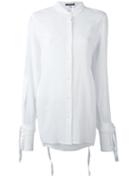 Ann Demeulemeester - Lace-up Sleeves Shirt - Women - Cotton - 36, White, Cotton
