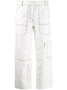 3.1 Phillip Lim Twill Cargo Trousers - White