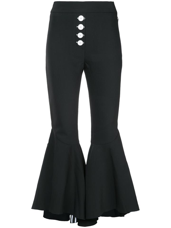 Ellery Kick Flare Trousers - Black