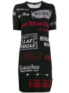 Love Moschino Script Print Dress - Black