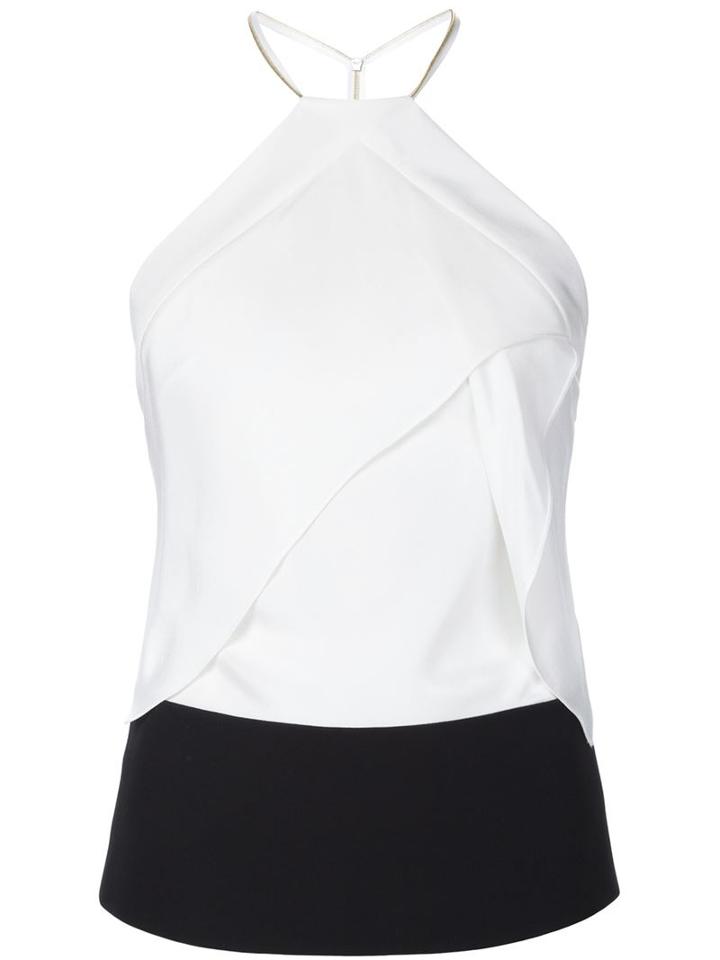 Roland Mouret Kay Top, Women's, Size: 10, White, Silk/acetate/viscose