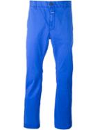Closed Chino Trousers, Men's, Size: 31/34, Blue, Cotton/spandex/elastane