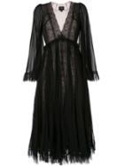 Giambattista Valli Long-sleeve Flared Dress - Black