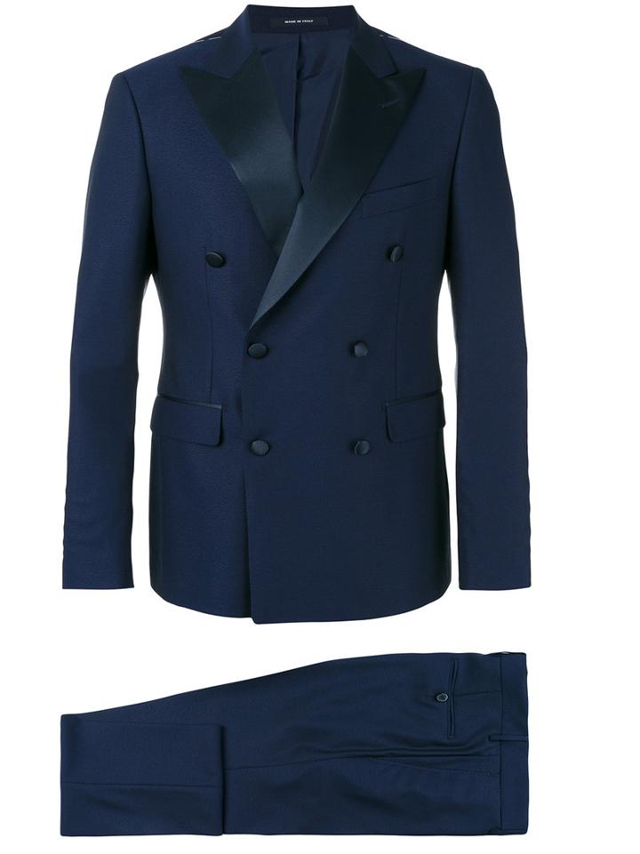 Dinner Fleming Dinner Suit, Men's, Size: 52, Blue, Cupro/virgin Wool