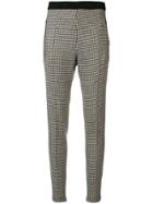 Ermanno Scervino Houndstooth Print Skinny Trousers - Nude & Neutrals