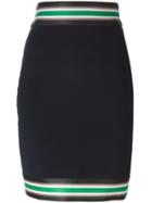 Christopher Kane Stretch Stripe Pencil Skirt