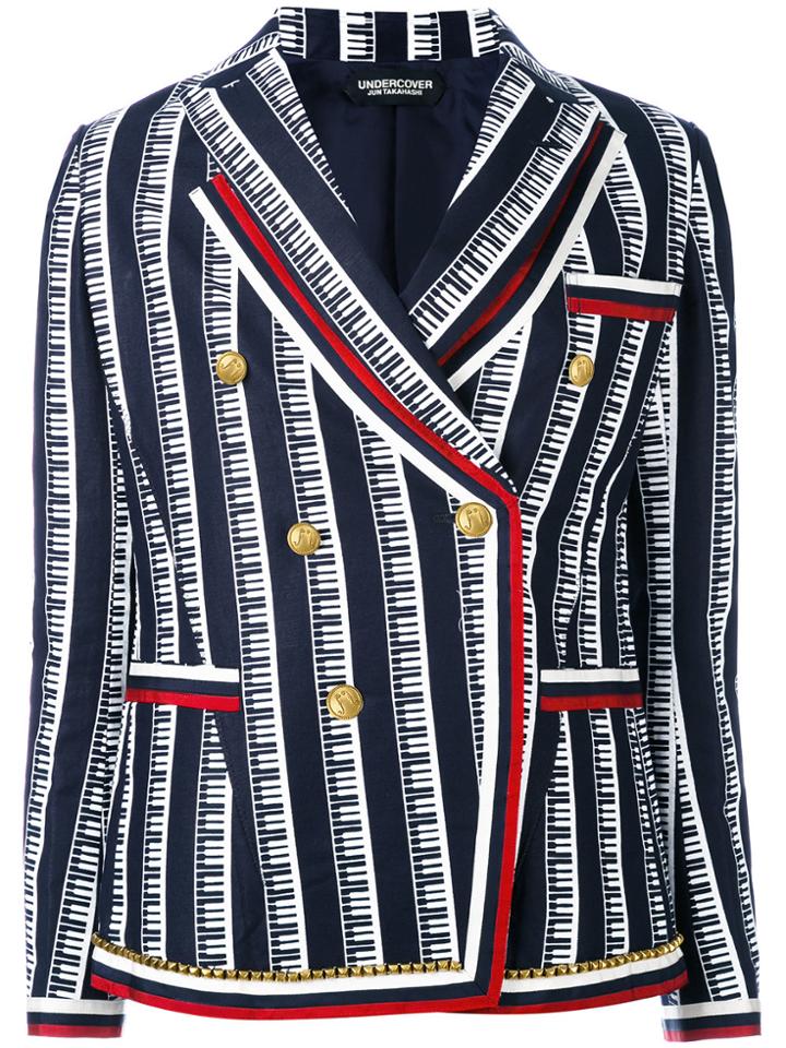 Undercover Double Breasted Piano Jacket - Blue