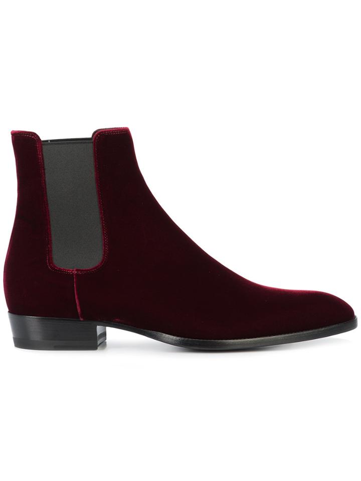 Saint Laurent Chelsea Boots - Red