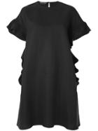 Rochas - Ruched Dress - Women - Silk/modal - 42, Women's, Black, Silk/modal