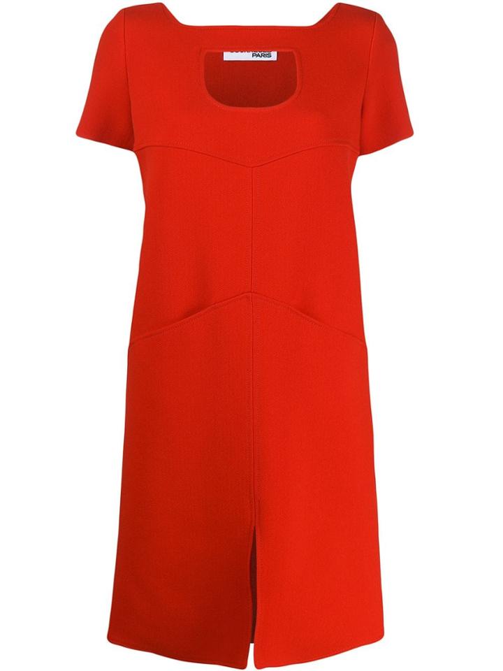 Courrèges Cutout Shift Dress - Red