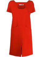 Courrèges Cutout Shift Dress - Red