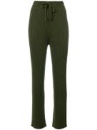 Common Wild Ribbed Track Pants - Green