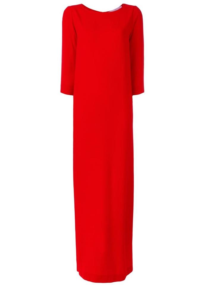 Gianluca Capannolo 'camille' Long Dress, Women's, Size: 40, Red, Acetate/viscose