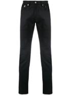 Neil Barrett Ribbed Detail Slim Fit Trousers - Black