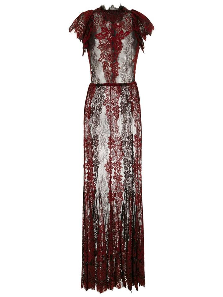 À La Garçonne Embroidered Long Dress