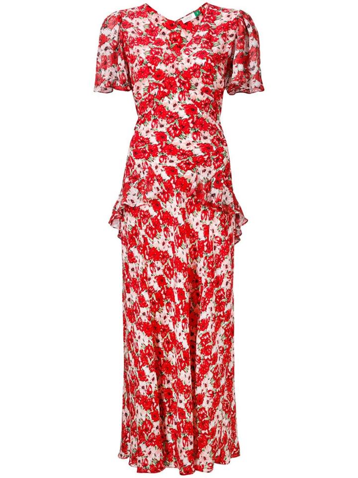 Rixo London Evie Maxi Dress - Red