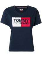 Tommy Jeans Cropped Logo T-shirt - Blue