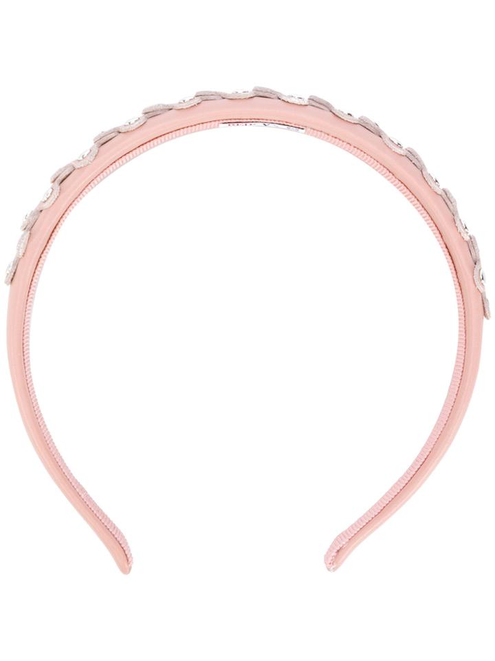 Red Valentino Studded Headband - Pink & Purple
