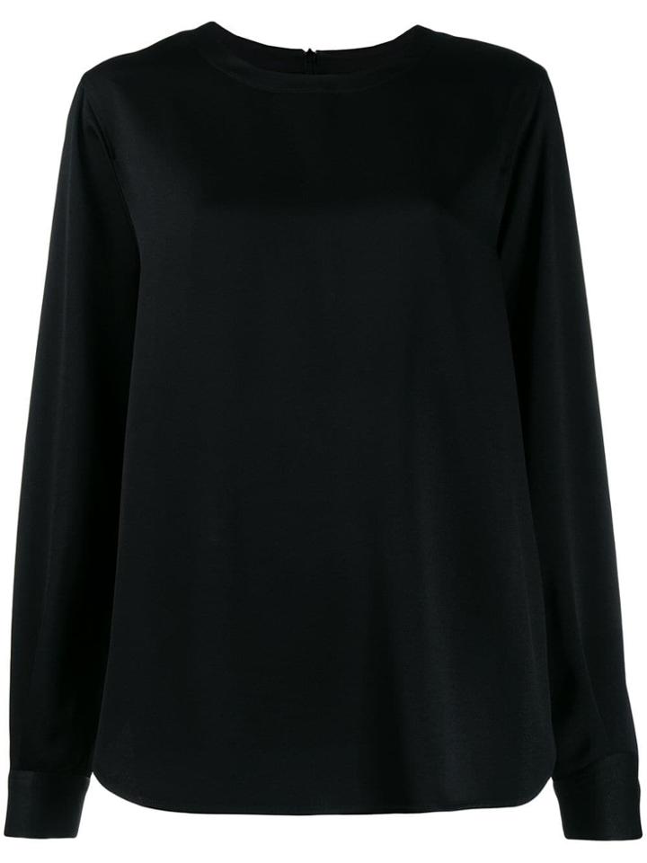 Joseph Long-sleeve Flared Blouse - Black