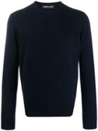 Lamberto Losani Crew Neck Cashmere Pullover - Blue