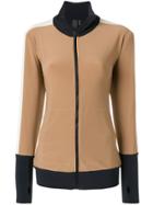 Norma Kamali Side Stripe Turtle Jacket - Brown