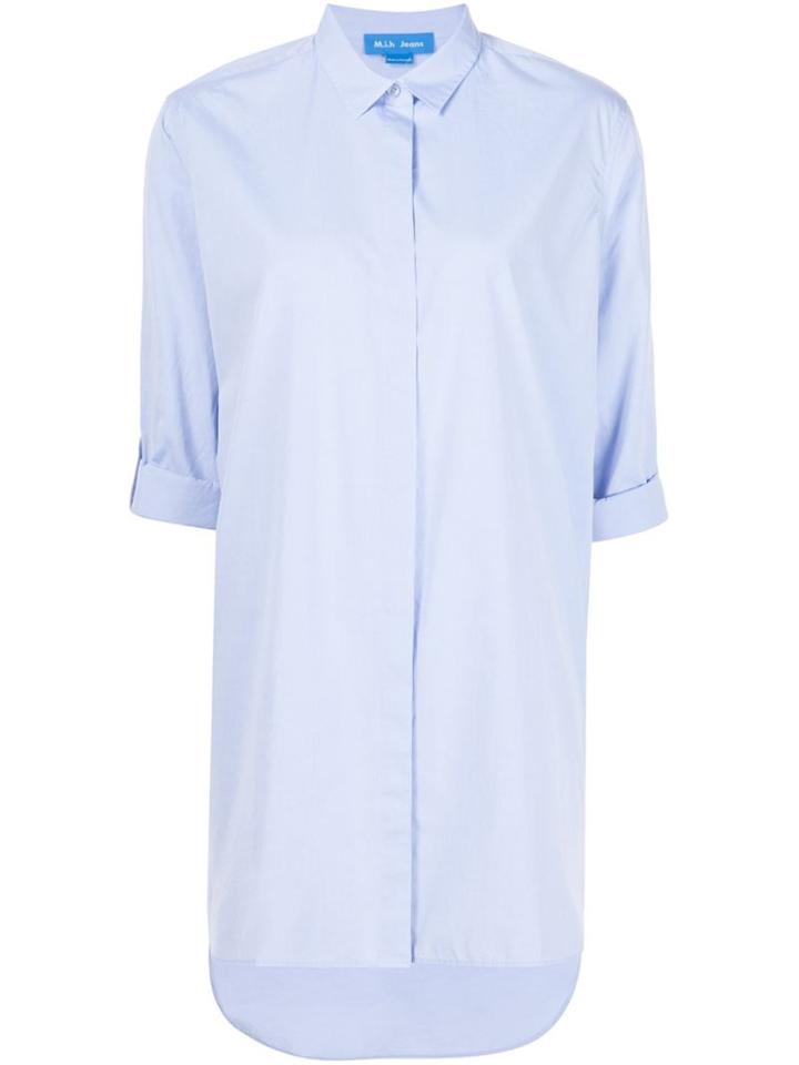 Mih Jeans Oversized Shirt, Women's, Size: M, Blue, Cotton