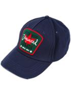 Dsquared2 Logo Patch Baseball Cap - Blue