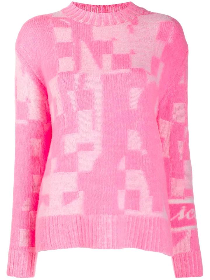 Iceberg Patchwork Knitted Jumper - Pink