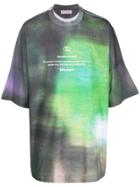 Palm Angels Oversized Sensitive Content Print T-shirt - Grey