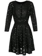 Andrea Bogosian Apliqué Knitted Dress - Grey