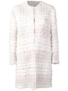 Thom Browne Bow Embroidery Cardigan Overcoat - Pink
