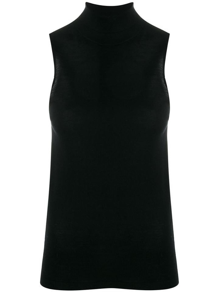 Dorothee Schumacher Turtle Neck Sleeveless Sweater - Black