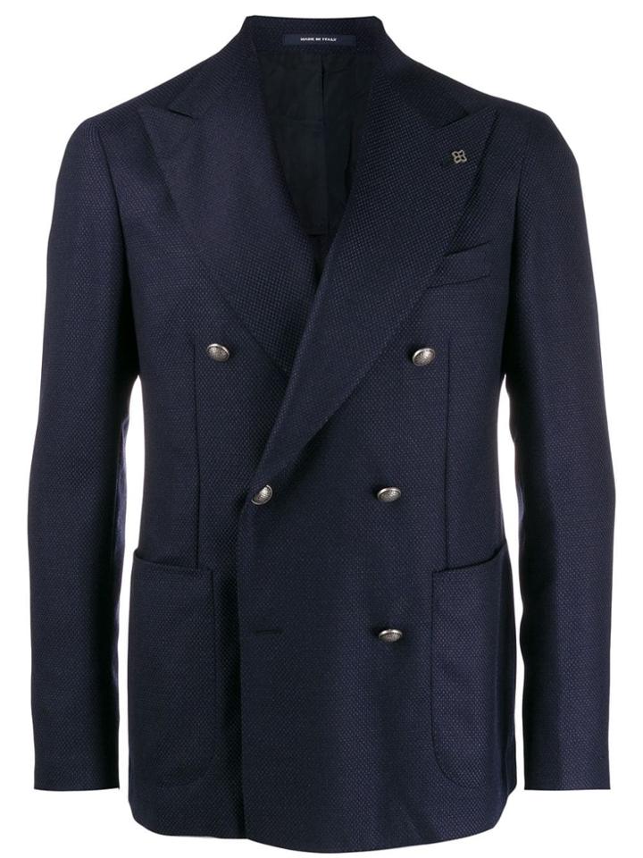 Tagliatore Checked Pattern Blazer - Neutrals