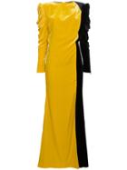 Ronald Van Der Kemp Silk Long Length Gown - Black