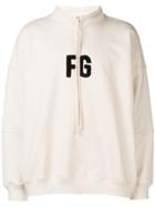 Fear Of God Initials Patch Hoodie - White