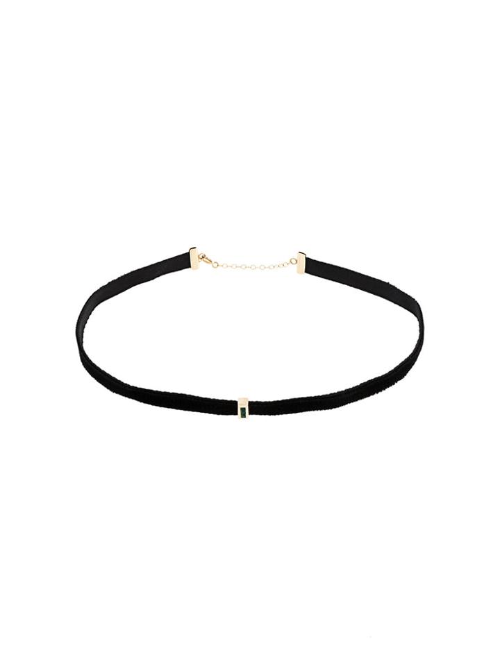 Sarah Noor Velvet Choker Necklace - Black