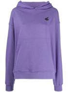Vivienne Westwood Anglomania Patch Logo Hoodie - Purple