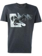 Neil Barrett Printed T-shirt, Men's, Size: Medium, Grey, Cotton