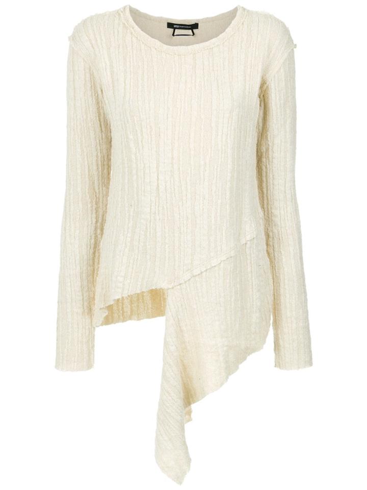 Uma Raquel Davidowicz Creme Asymmetric Sweater - White