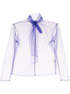 Le Ciel Bleu Mesh Top - Purple