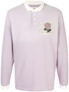 Kent & Curwen Rose Patch Polo Shirt - Purple