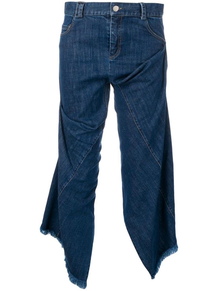 Act N&deg;1 Cropped Raw Edge Jeans - Blue
