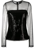 Off-white Sheer Sequin Top